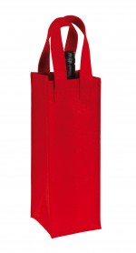 0820710-Filcowa torba na butelkę, CABERNET-czerwona
