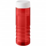 21048107-H2O Active® Eco Treble 750 ml screw cap water bottle-Czerwony, Biały