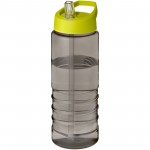 21048209-H2O Active® Eco Treble bidon z pokrywką z tutką o pojemności 750 ml-Ciemnografitowy, Limonka