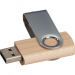 2087601-Pendrive drewniany 4GB-Brązowy