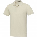 37539079-Emerald koszulka polo unisex z recyklingu z krótkim rękawem-Oatmeal xxs