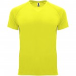 R04071C6-Bahrain sportowa koszulka męska z krótkim rękawem-Fluor Yellow 3xl