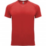 R04074I4-Bahrain sportowa koszulka męska z krótkim rękawem-Czerwony xl
