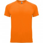 K04073LM-Bahrain sportowa koszulka dziecięca z krótkim rękawem-Fluor Orange 12