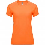 R04083L2-Bahrain sportowa koszulka damska z krótkim rękawem-Fluor Orange m