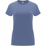 R66831K2-Capri koszulka damska z krótkim rękawem-Blue Denim m