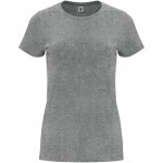 R66832U6-Capri koszulka damska z krótkim rękawem-Marl Grey 3xl