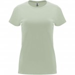 R66835Q2-Capri koszulka damska z krótkim rękawem-Mist Green m
