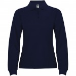 R66361R2-Estrella koszulka damska polo z długim rękawem-Navy Blue m