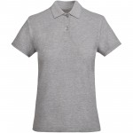 R66182U2-Prince polo damska z krótkim rękawem-Marl Grey m