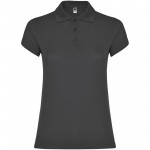 R66344B2-Star koszulka damska polo z krótkim rękawem-Dark Lead m