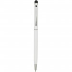 10625601-Ore aluminium ballpoint pen with stylus-Biały