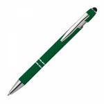 1368999-Długopis plastikowy touch pen-Ciemnozielony