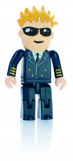 USM6107-PIL-WIE-8 GB-Pamięc USB Pilot Rubber People-wielokolorowy 8 GB