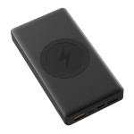 PMPB10WCB-Powerbank 10000 mAh, Quick Charge 3.0 Qi-czarny